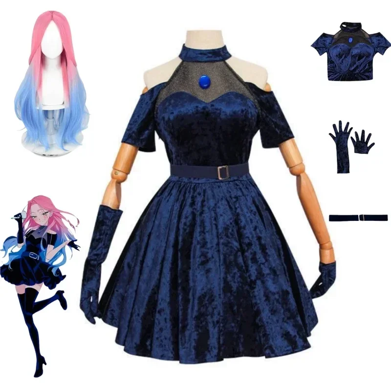 Mizi Cosplay Costume Anime Ali - Anime Cosplay Blue Hair recension och pris