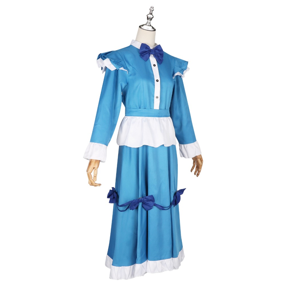 Poppy Red Hair Cosplay Costume - Anime Cosplay Blue Hair recension och pris