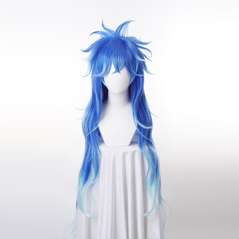 Idia Shroud Wig Cosplay Hercul - Anime Cosplay Blue Hair recension och pris