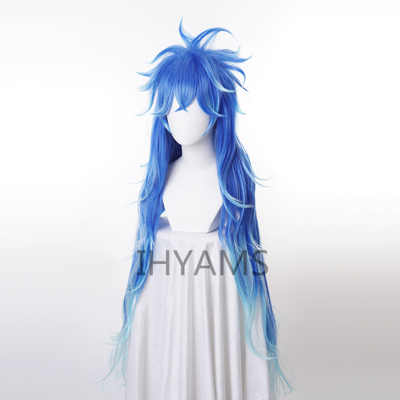 Idia Shroud Wig Cosplay Hercul - Anime Cosplay Blue Hair recension och pris