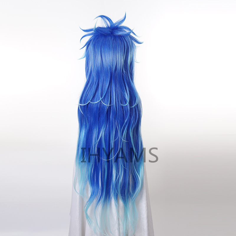 Idia Shroud Wig Cosplay Hercul - Anime Cosplay Blue Hair recension och pris