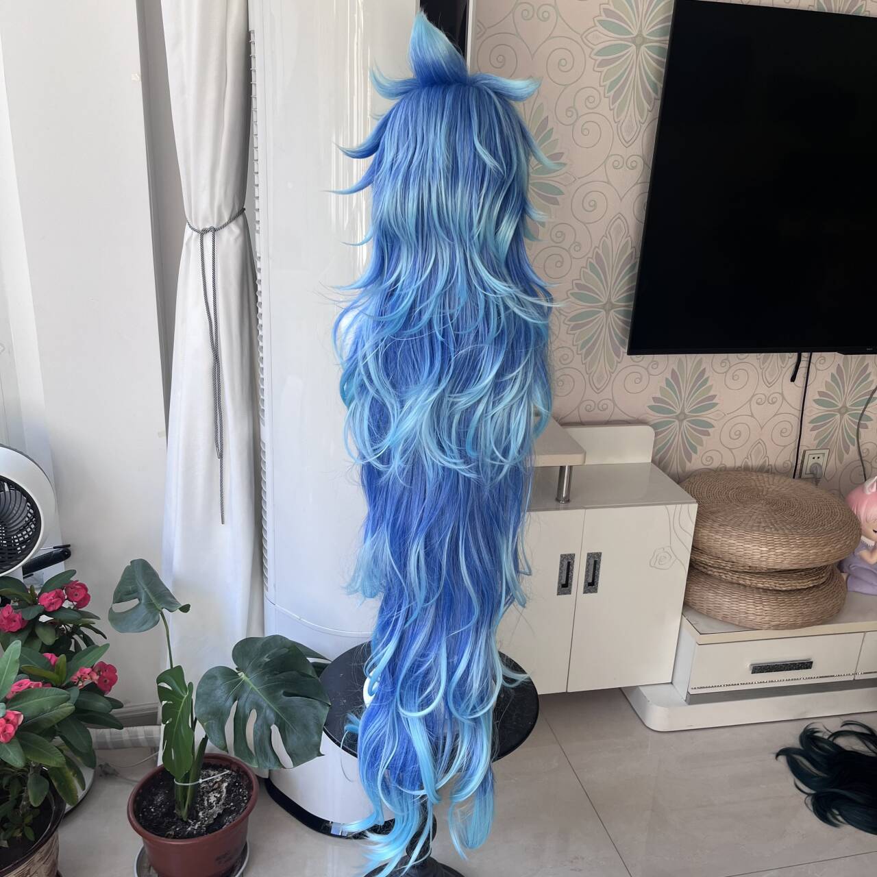 [Styled Wig]Idia Cosplay Wig A - Anime Cosplay Blue Hair recension och pris