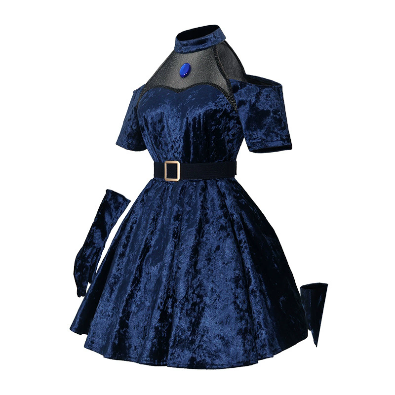 Mizi Cosplay Anime Alien Stage - Anime Cosplay Blue Hair recension och pris