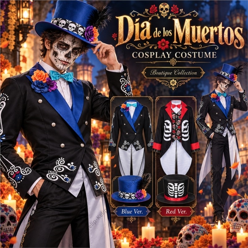 Día de los Muertos Couple Cosp - Anime Cosplay Couple recension och pris