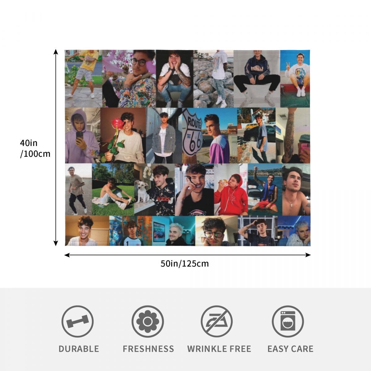 Kian Lawley Throw Blanket Summ - Anime Cosplay Idea recension och pris